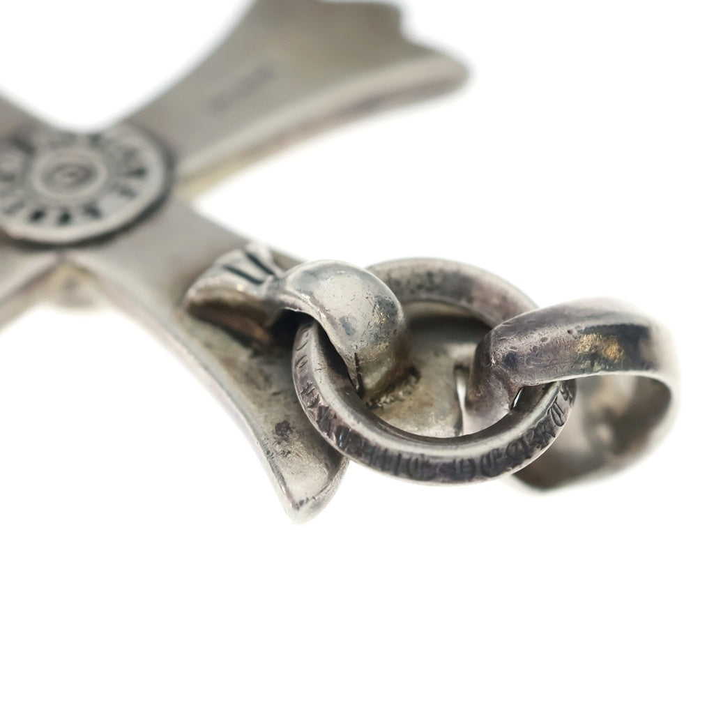 CHROME HEARTS(クロムハーツ) LG W BALE ラージCHクロス Wベイル ネックレストップ シルバー BCA393