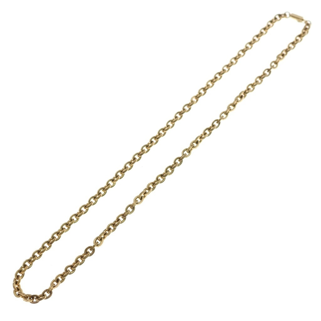 CHROME HEARTS(クロムハーツ) 22K PAPER CHAIN 20 ペーパーチェーン20inch ゴールドネックレス