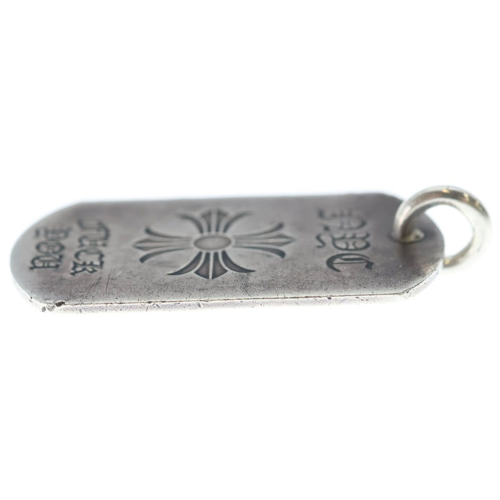 CHROME HEARTS(クロムハーツ) D TAG LRG NYC限定 FUCK YOU CHプラス ドッグタグ ラージ ペンダントトップ シルバー