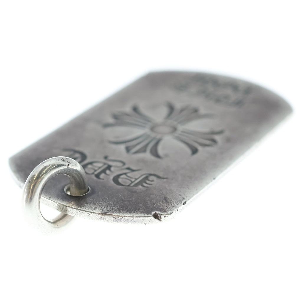 CHROME HEARTS(クロムハーツ) D TAG LRG NYC限定 FUCK YOU CHプラス ドッグタグ ラージ ペンダントトップ シルバー