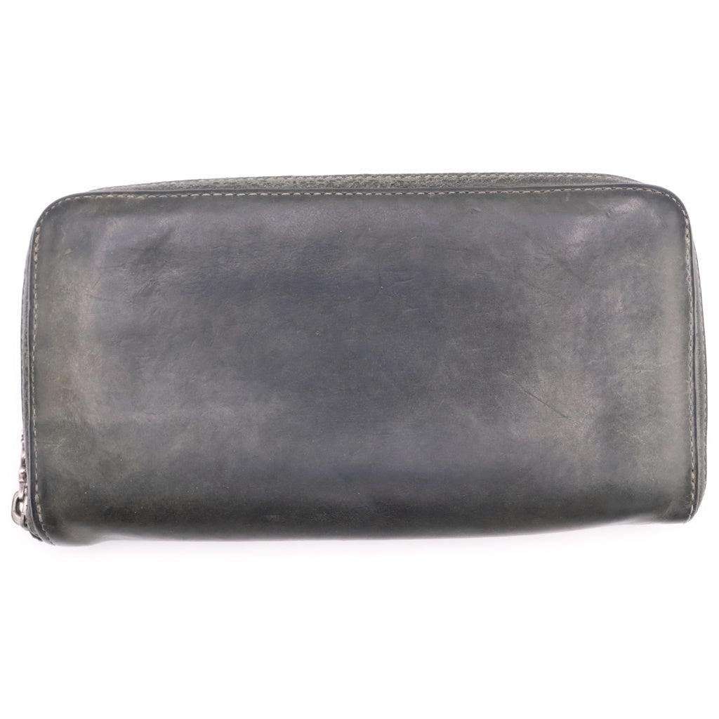 CHROME HEARTS(クロムハーツ) REC F ZIP 3クロス ラウンドジップレザーウォレット 財布 ブラック BCA368
