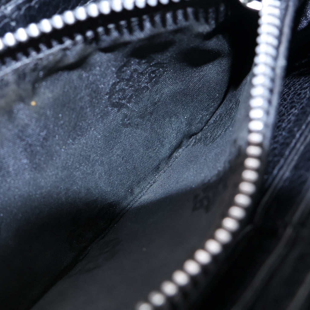 CHROME HEARTS(クロムハーツ) REC F ZIP 3クロス ラウンドジップレザーウォレット 財布 ブラック BCA368