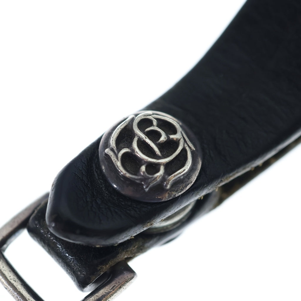 CHROME HEARTS(クロムハーツ) BELT LOOP フローラルボールボタンレザー
