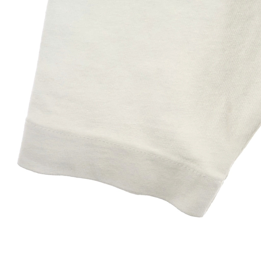 CHROME HEARTS(クロムハーツ) Y NOT L/S T-SHIRT ラッキーパッチ付き 袖クロス刺繍 長袖Tシャツカットソー ホワイト