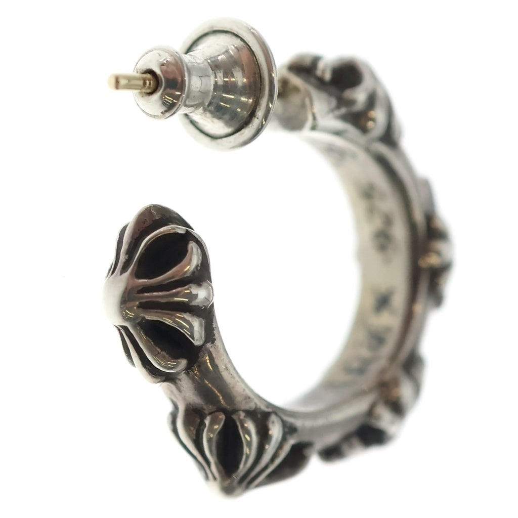 CHROME HEARTS(クロムハーツ) HOOP CROSS クロスバンド フープピアス シルバー BCA100