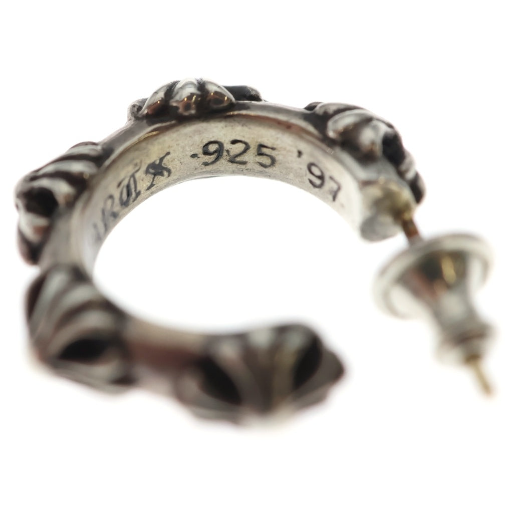 CHROME HEARTS(クロムハーツ) HOOP CROSS クロスバンド フープピアス シルバー BCA100
