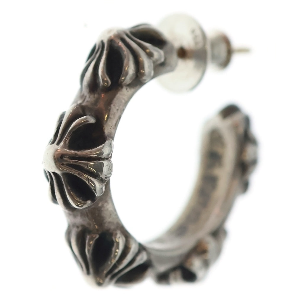 CHROME HEARTS(クロムハーツ) HOOP CROSS クロスバンド フープピアス シルバー BCA100