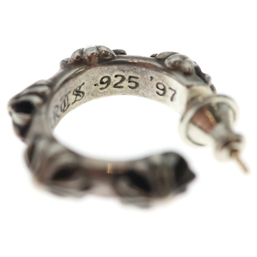 CHROME HEARTS(クロムハーツ) HOOP CROSS クロスバンド フープピアス シルバー BCA100