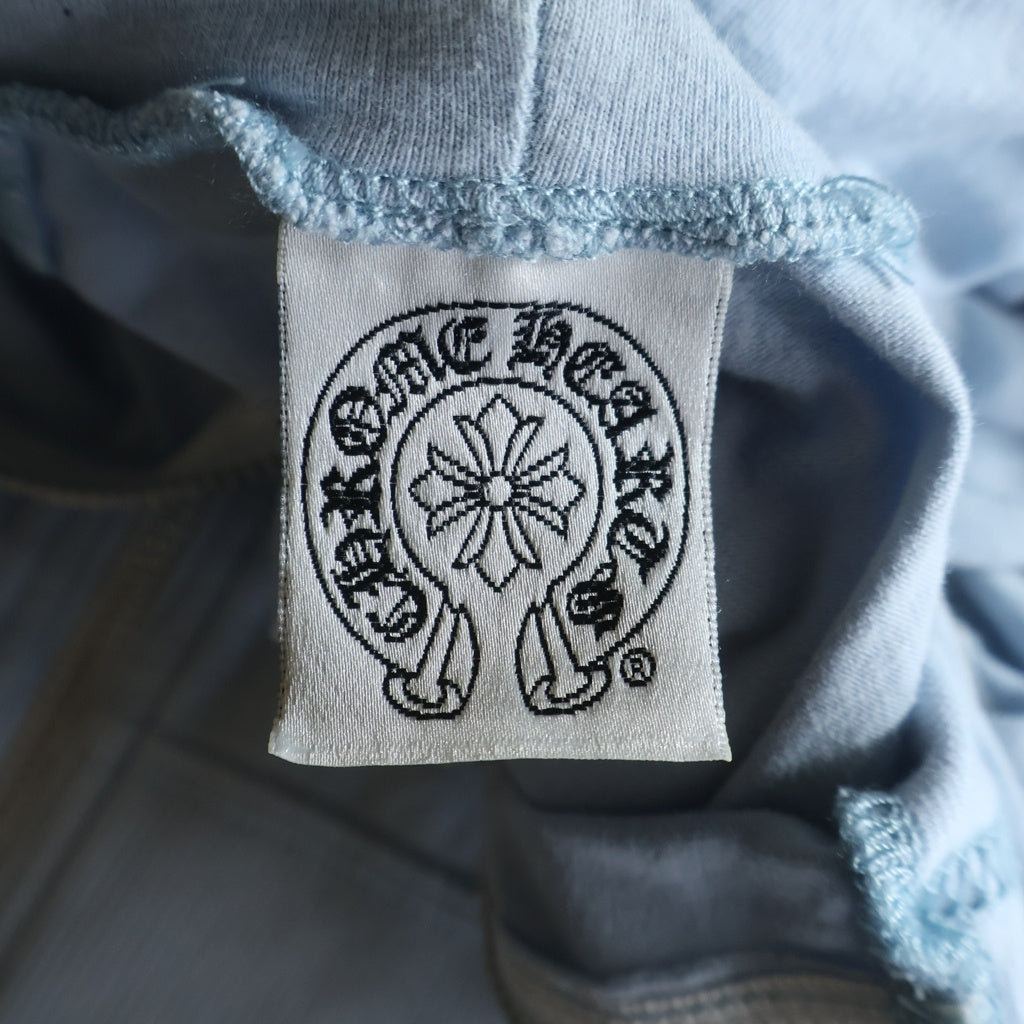CHROME HEARTS(クロムハーツ) OLD SWTSHRT HD ZIP 胸Tバー バックホースシュープリント ジップパーカー