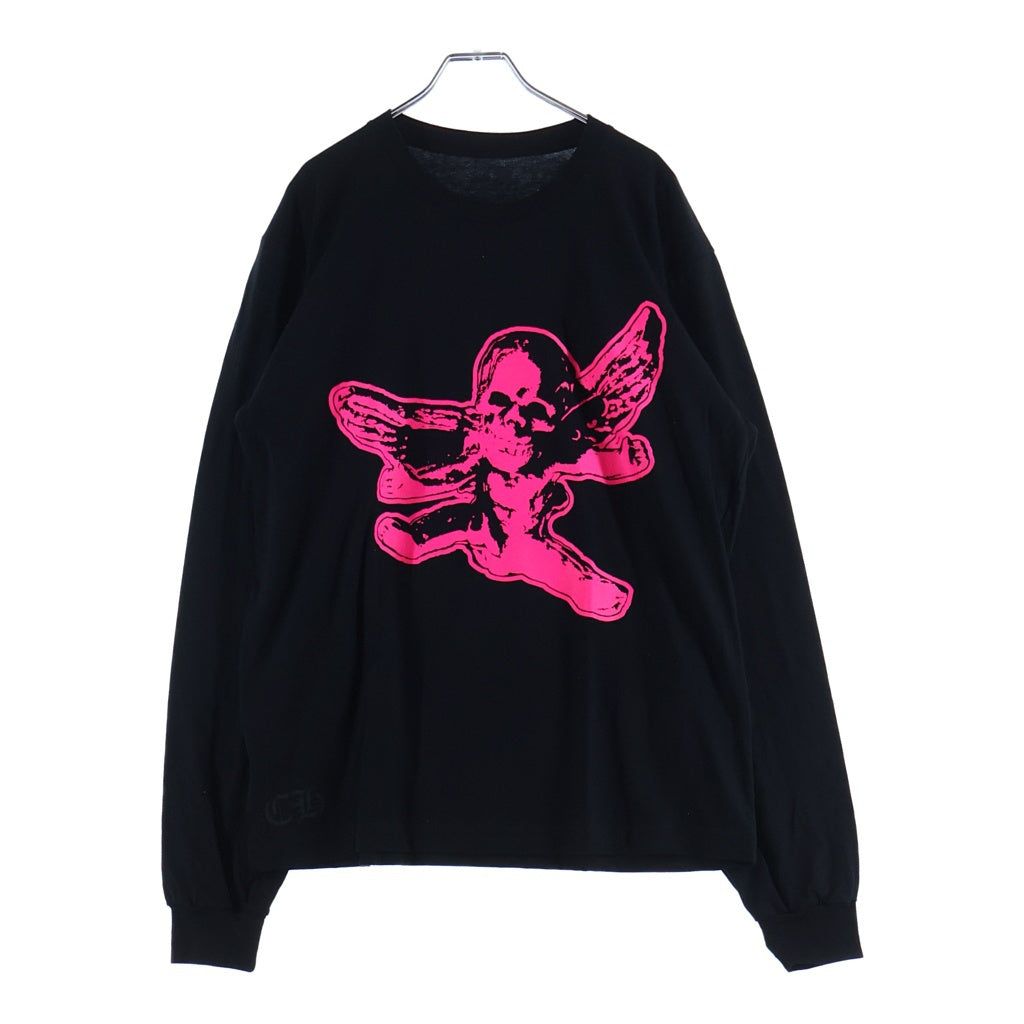CHROME HEARTS(クロムハーツ) FOTI MISS LERLENE TEE フォティ ミスラーレン プリント長袖Tシャツ カットソー ブラック/ピンク
