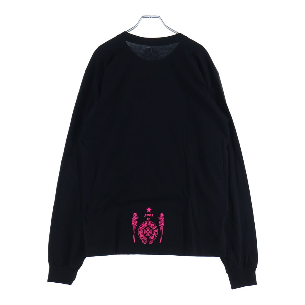 CHROME HEARTS(クロムハーツ) FOTI MISS LERLENE TEE フォティ ミスラーレン プリント長袖Tシャツ カットソー ブラック/ピンク