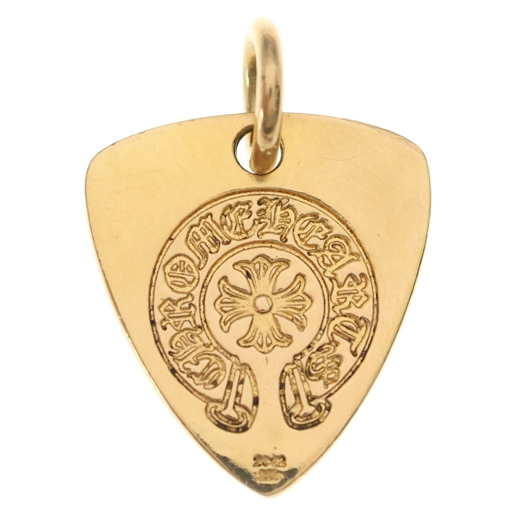 CHROME HEARTS(クロムハーツ) 22K GUITAR PICK STAR FUCKER ギターピック スターファッカー ペンダントトップ ゴールド