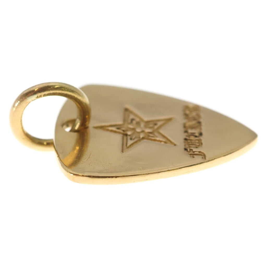 CHROME HEARTS(クロムハーツ) 22K GUITAR PICK STAR FUCKER ギターピック スターファッカー ペンダントトップ ゴールド