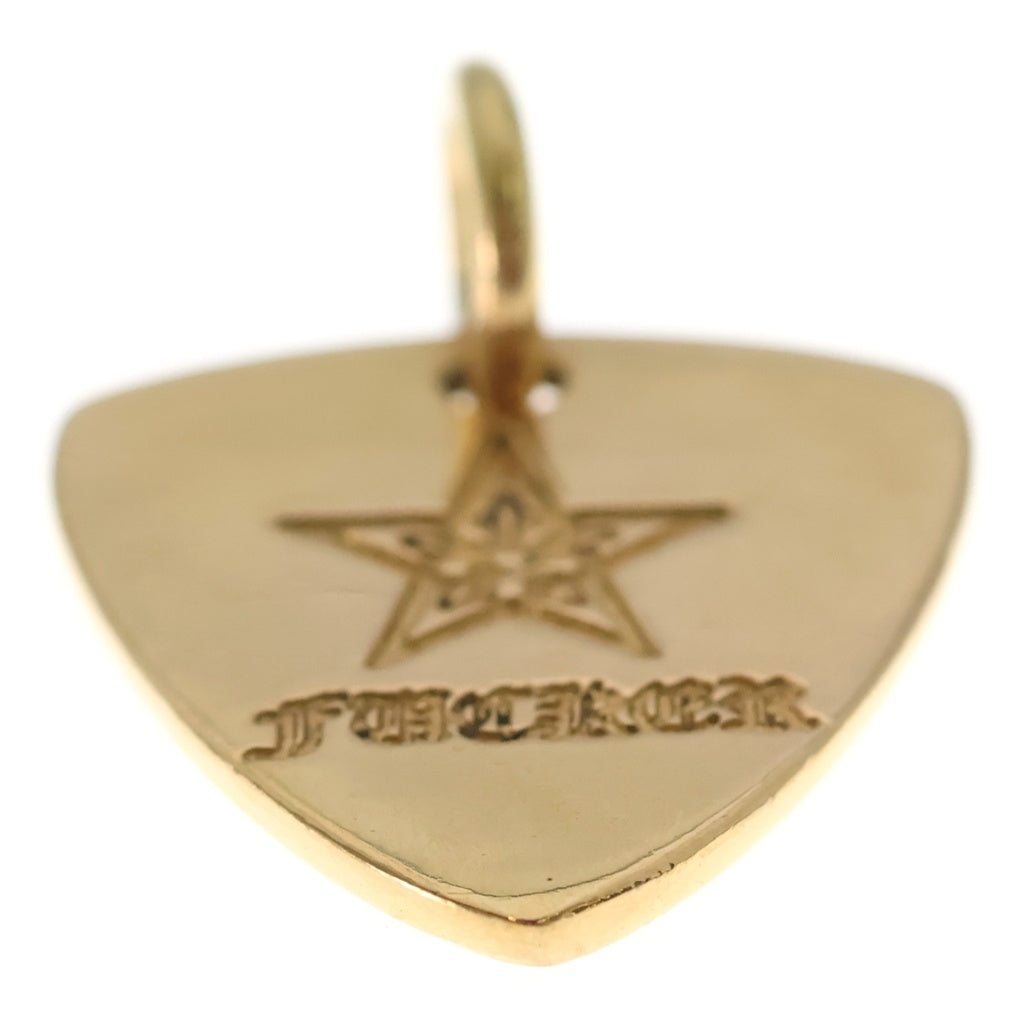 CHROME HEARTS(クロムハーツ) 22K GUITAR PICK STAR FUCKER ギターピック スターファッカー ペンダントトップ ゴールド