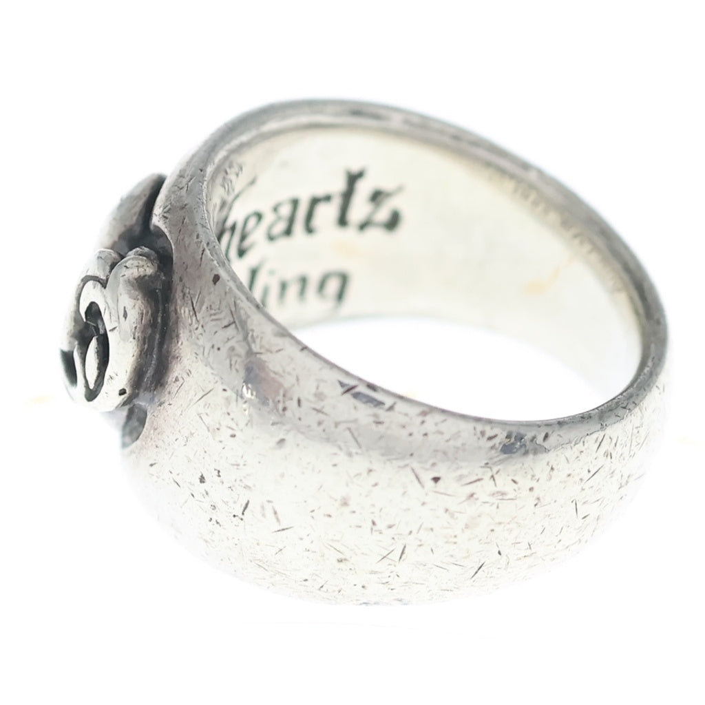 CHROME HEARTS(クロムハーツ) HEART IN BAND ハートインバンドリング シルバー