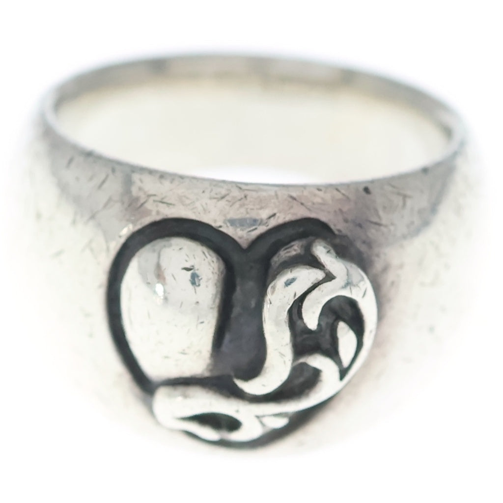 CHROME HEARTS(クロムハーツ) HEART IN BAND ハートインバンドリング シルバー