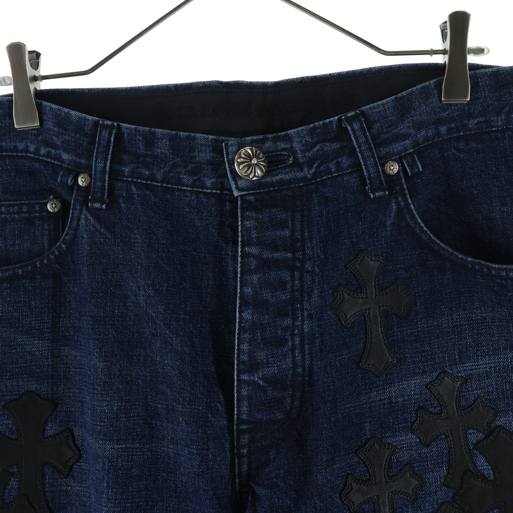 CHROME HEARTS(クロムハーツ) JEAN SL FLEURKNEE クロスパッチ付き