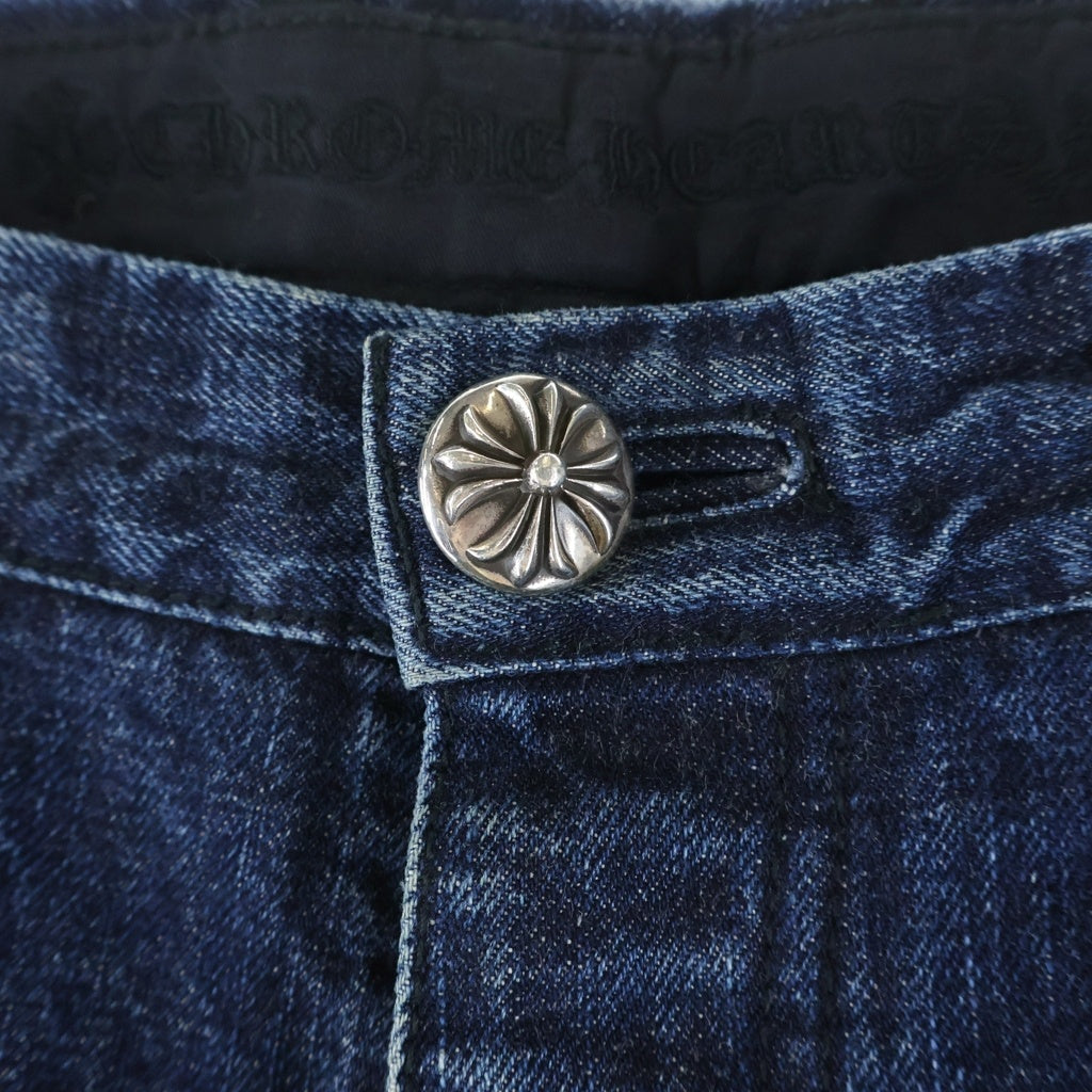 CHROME HEARTS(クロムハーツ) JEAN SL FLEURKNEE クロスパッチ付き