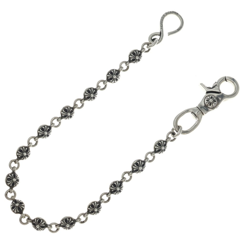 CHROME HEARTS(クロムハーツ) 2BALL SHORT-S/1クリップショート#2クロスボール ウォレットチェーン シルバー BCA063