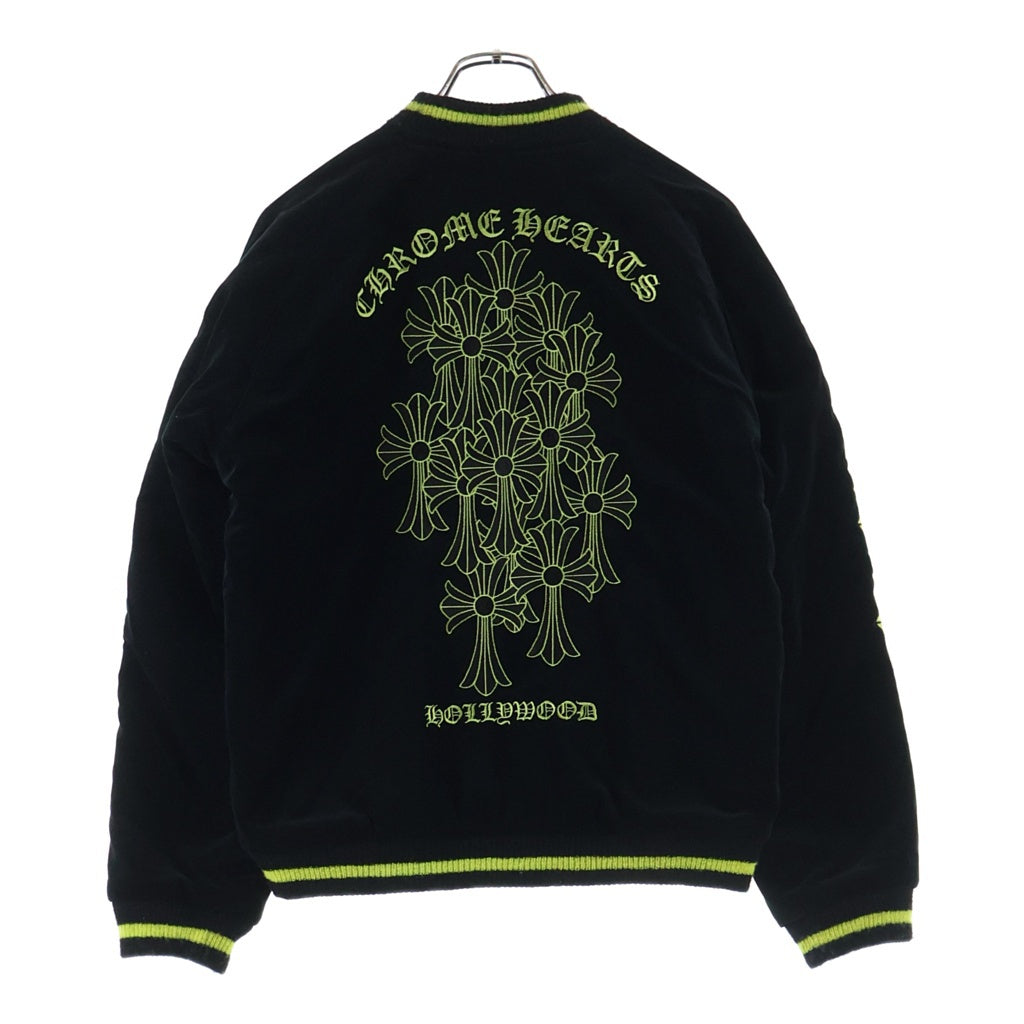 CHROME HEARTS(クロムハーツ) ×MATTY BOY PPO SOUVENIER JACKET テーラー東洋 マッティボーイ リバーシブルスーベニアジャケット スカジャン ブラック/イエロー
