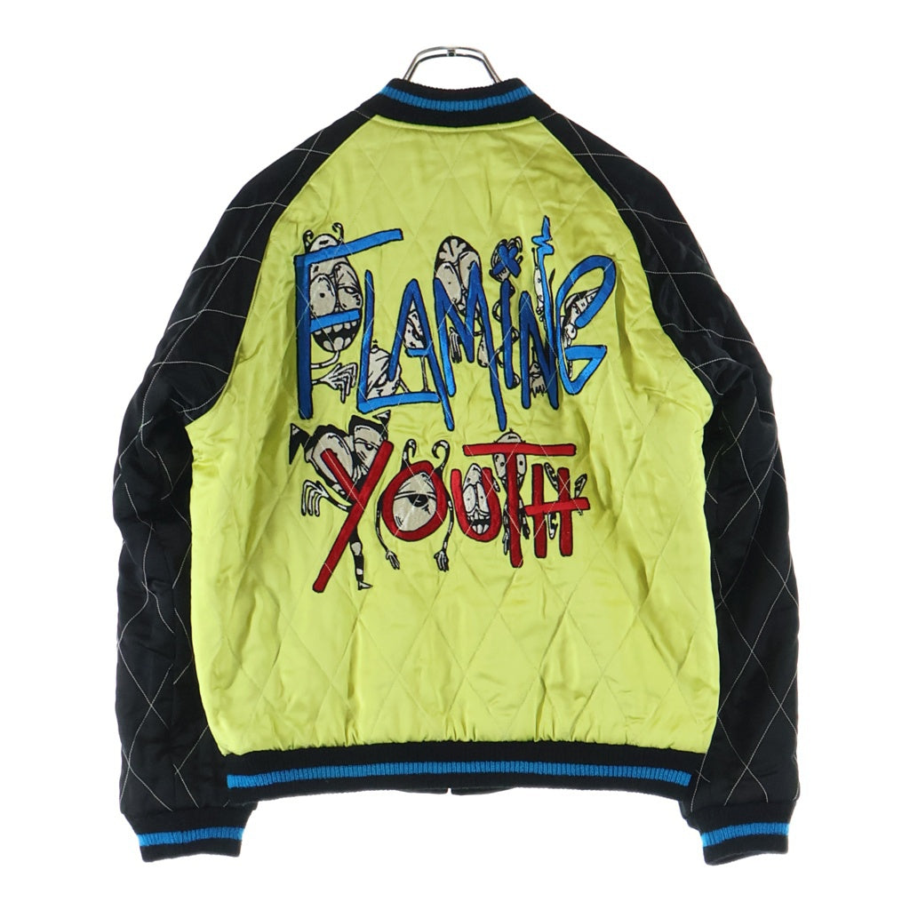 CHROME HEARTS(クロムハーツ) ×MATTY BOY PPO SOUVENIER JACKET テーラー東洋 マッティボーイ リバーシブルスーベニアジャケット スカジャン ブラック/イエロー