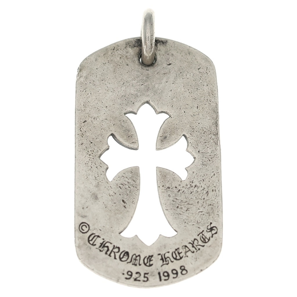 CHROME HEARTS(クロムハーツ) D TAG LRG CO CRS カットアウトクロスドッグタグ ラージ ペンダントトップ シルバー BCA239