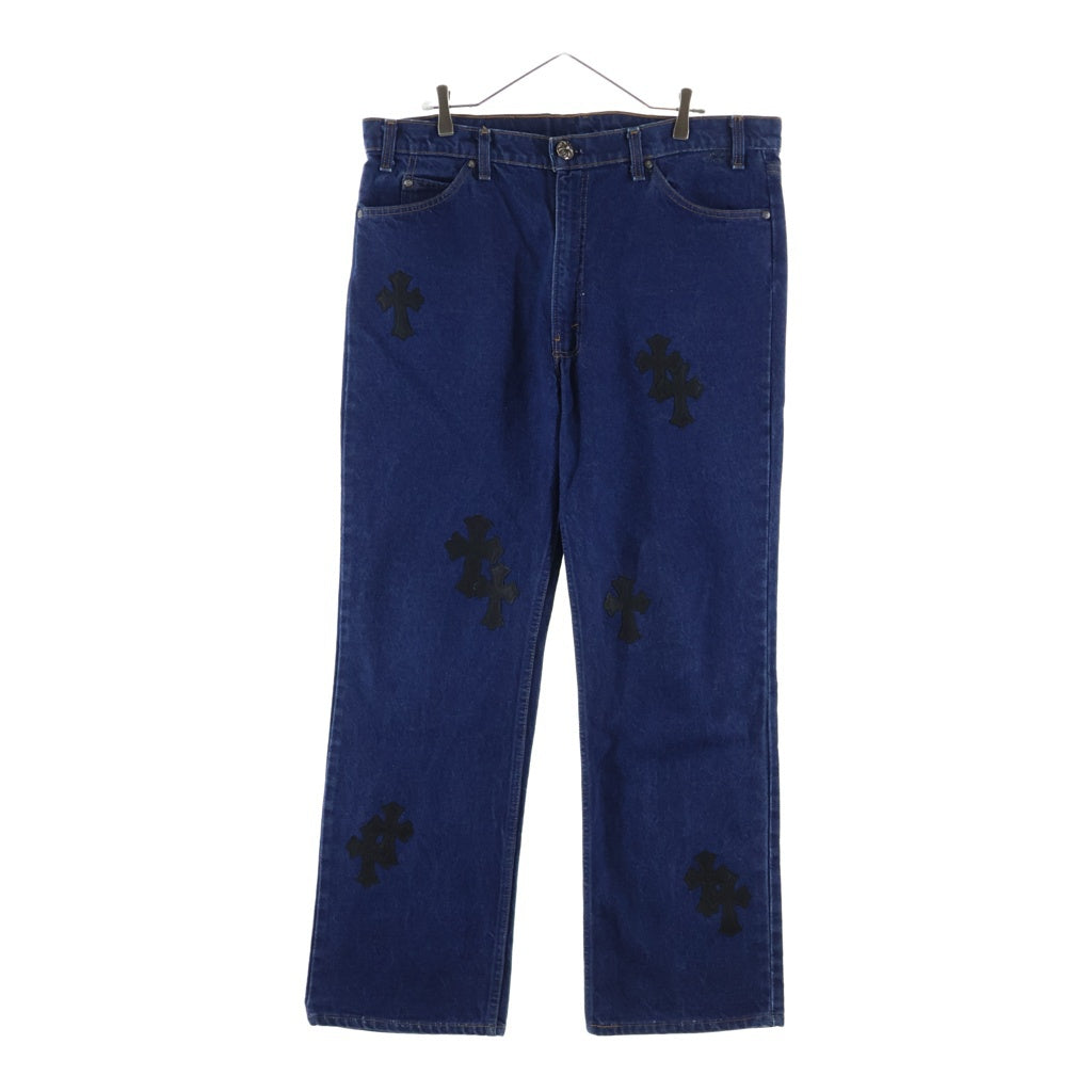 CHROME HEARTS(クロムハーツ) U VNTG JEAN BLU ORNG TAB クロスパッチウォッシュド517デニムパンツ