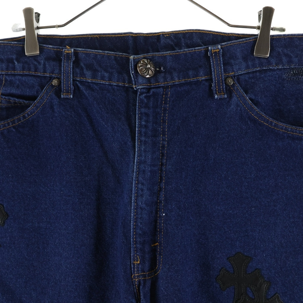 CHROME HEARTS(クロムハーツ) U VNTG JEAN BLU ORNG TAB クロスパッチウォッシュド517デニムパンツ