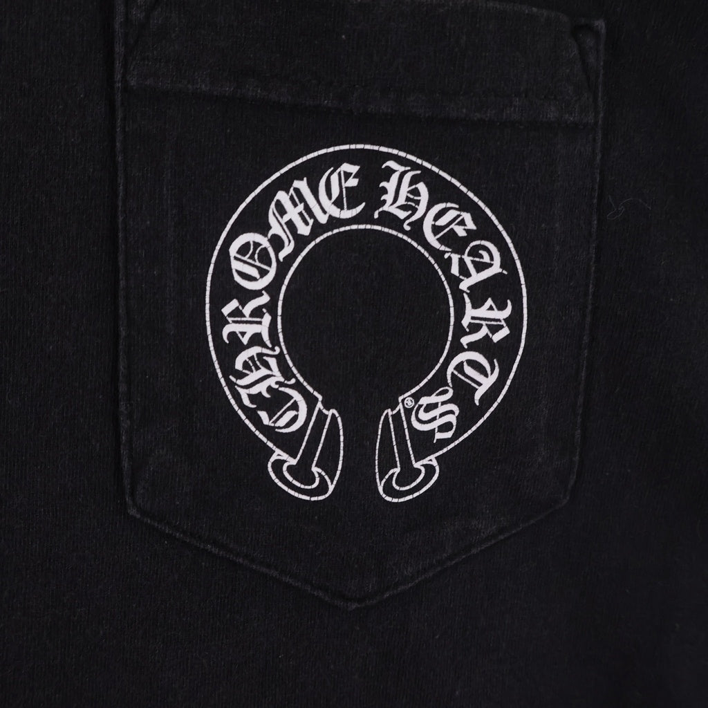 クロムハーツ　スクロールラベルプリント　oldタイプ CHROME HEARTS(クロムハーツ) OLD S/S TEE バックスクロールラベル