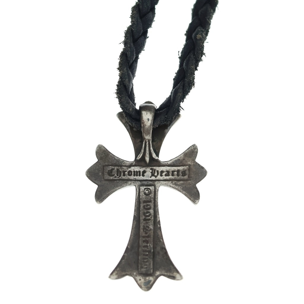 CHROME HEARTS(クロムハーツ) CH CRS SMLスモールCHクロス BC ボロチップブレイド ネックレス シルバー BCA220