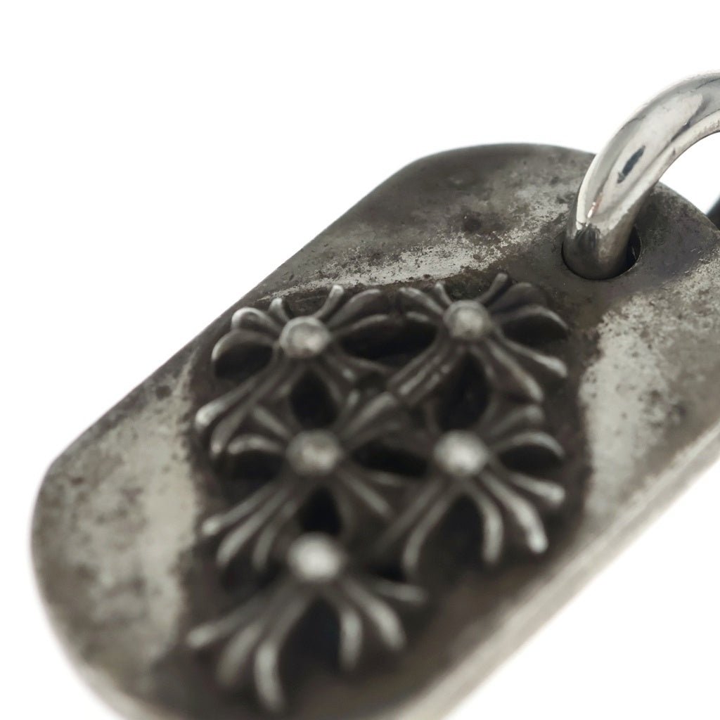 CHROME HEARTS(クロムハーツ) RAISED DOGTAG レイズドドッグタグ チャーム ネックレストップ シルバー
