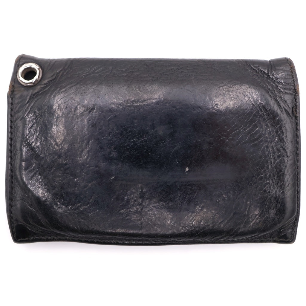 CHROME HEARTS クロムハーツ CHクロスボールボタンレザーウォレット財布 CHROME HEARTS(クロムハーツ) CHクロスボールボタンレザーウォレット