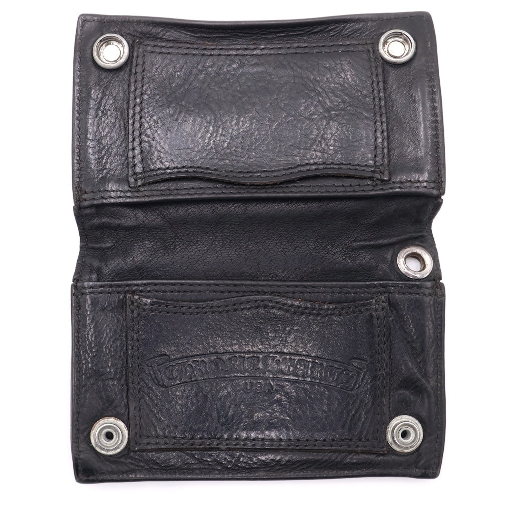 CHROME HEARTS(クロムハーツ) CHクロスボールボタンレザーウォレット