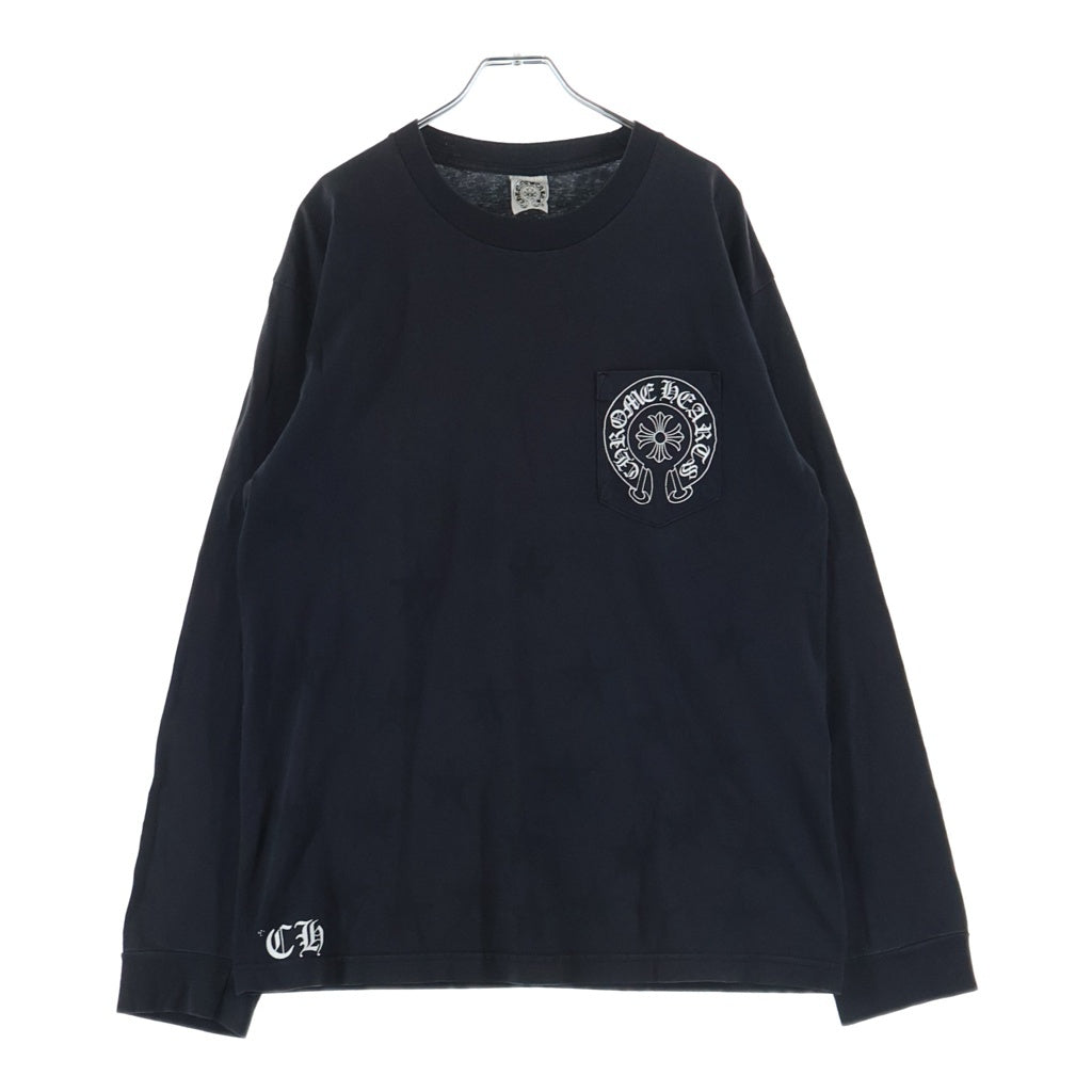 CHROME HEARTS(クロムハーツ) OLD L/S TEE オールド 袖CHプラス バックスクロールラベルプリント 長袖Tシャツカットソー