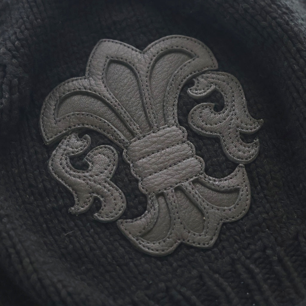 CHROME HEARTS クロムハーツ BS FLARE BEANIE BSフレアパッチ付きカシミヤビーニー帽子 CHROME HEARTS(クロムハーツ) BS FLARE BEANIE BSフレアパッチ付き