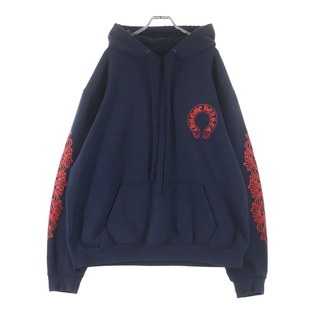 クロムハーツ SWTSHRT PLVR CHプラス総柄パーカー CHROME HEARTS(クロムハーツ) SWTSHRT PLVR 袖フローラルバックホース