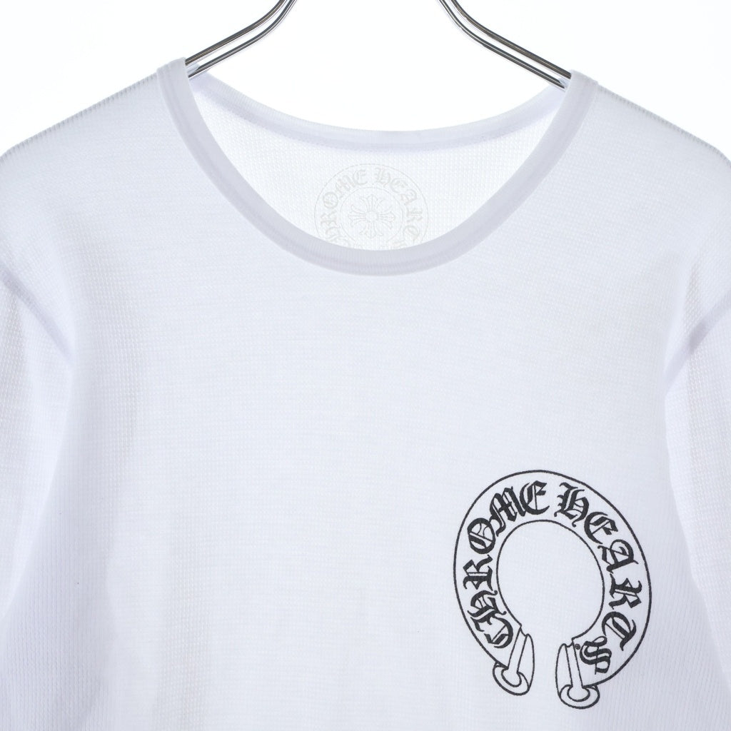 CHROME HEARTS ホワイト長袖カットソー CHROME HEARTS(クロムハーツ) Thermal L S 袖フローラルプリント