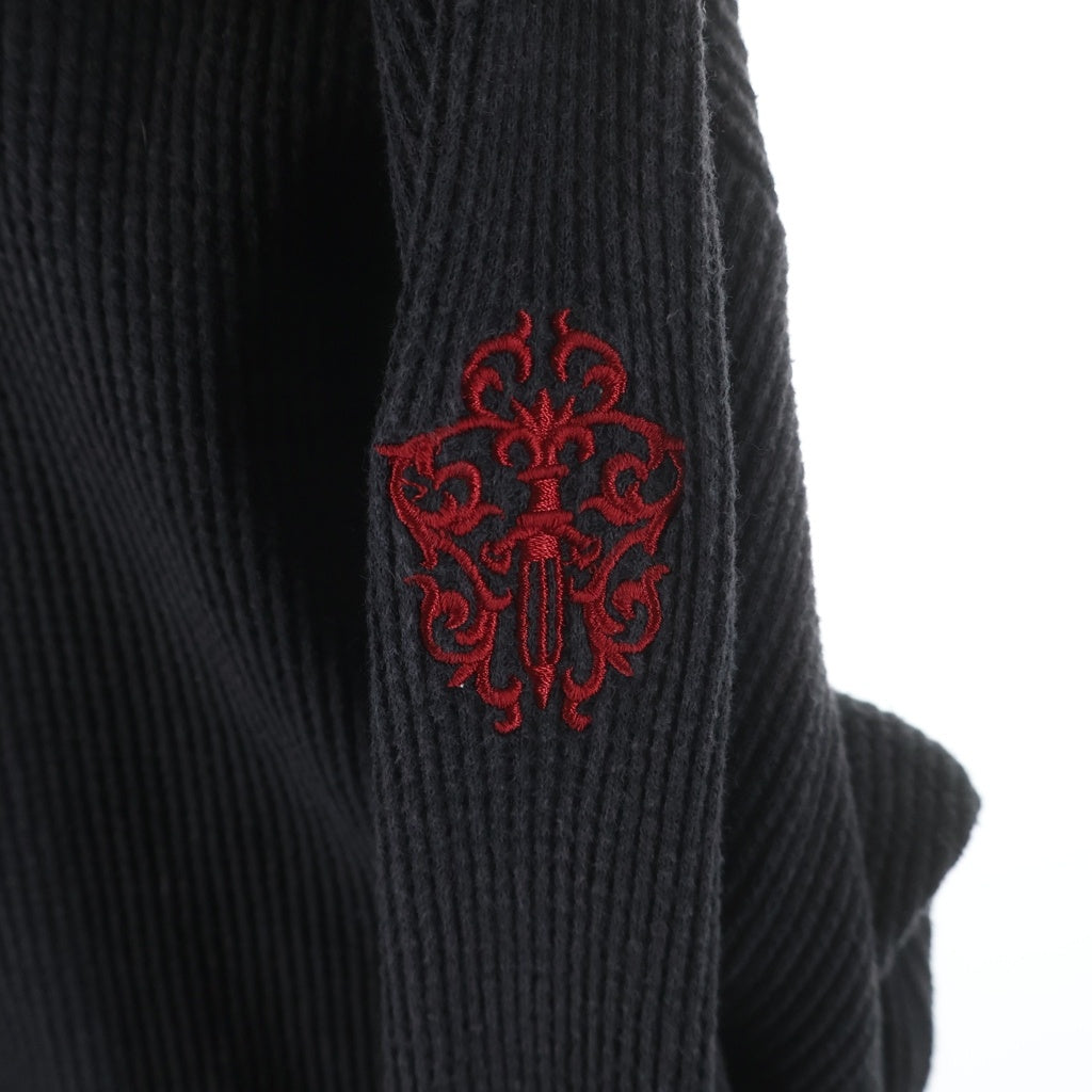 CHROME HEARTS(クロムハーツ) OLD オールド ヴァインダガー刺繍 サーマル 長袖Tシャツ