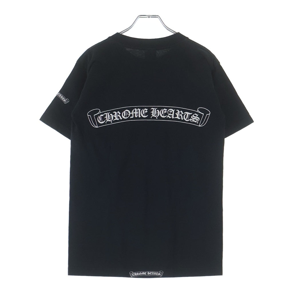 CHROME HEARTS(クロムハーツ) OLD ネックロゴ バックスクロールラベルプリント 半袖Tシャツカットソー