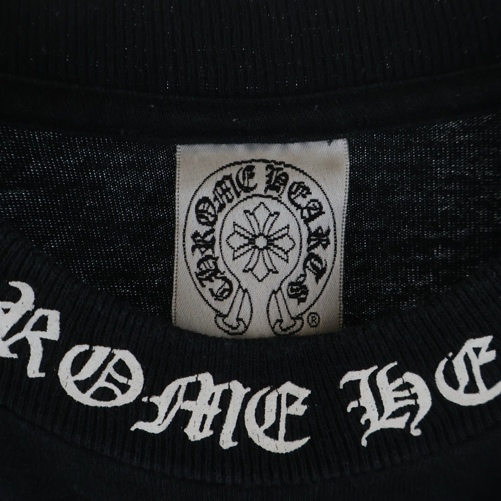 CHROME HEARTS(クロムハーツ) OLD ネックロゴ バックスクロールラベルプリント 半袖Tシャツカットソー