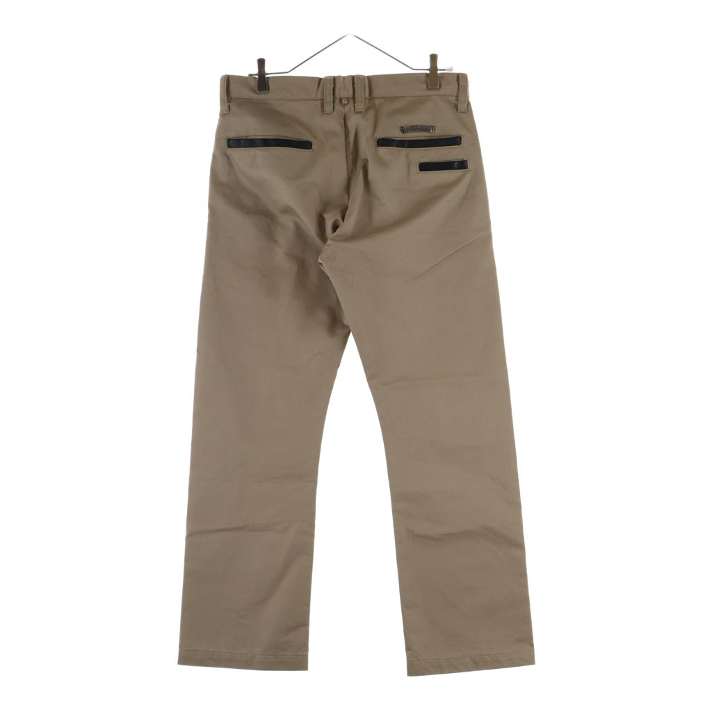 CHROME HEARTS(クロムハーツ) CHINOS クロスボールボタン レザー切替