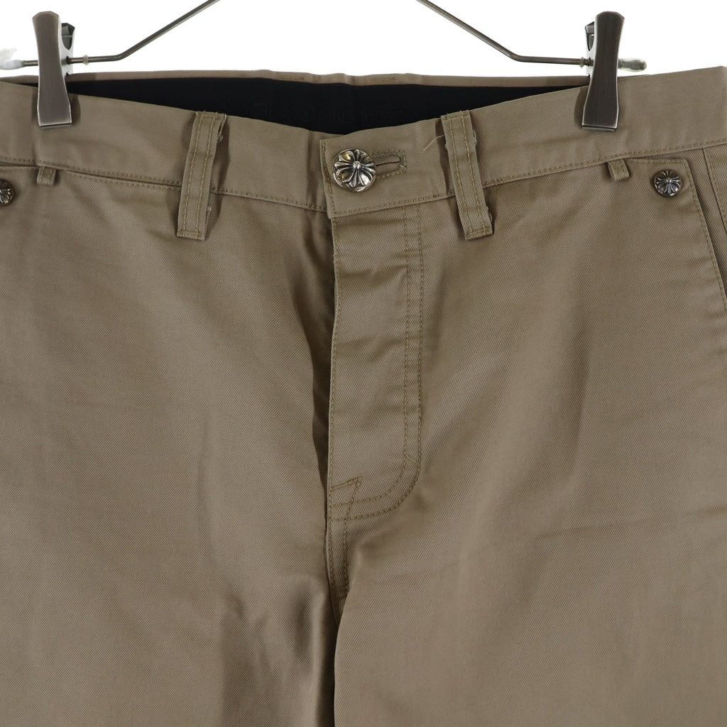 CHROME HEARTS(クロムハーツ) CHINOS クロスボールボタン レザー切替