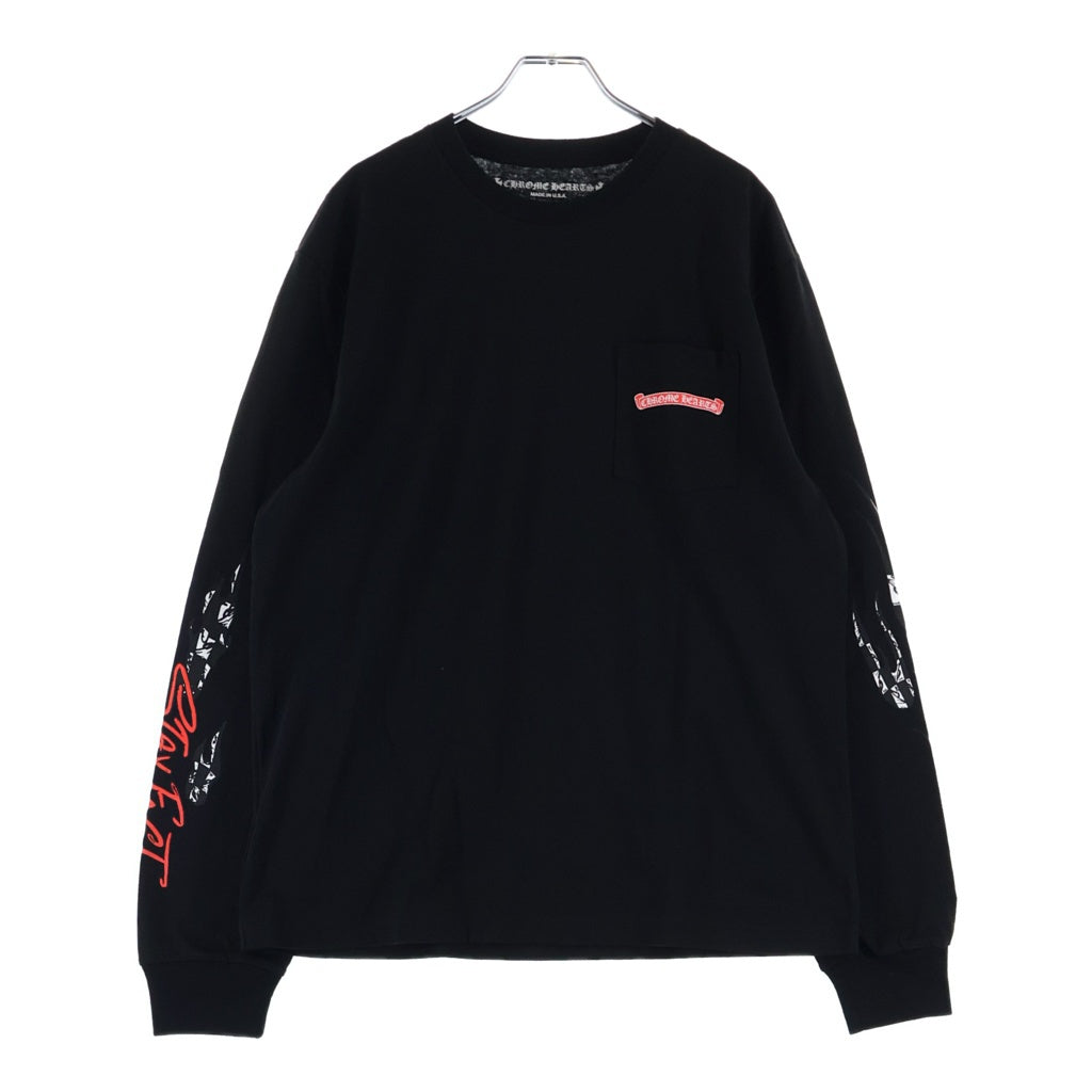 CHROME HEARTS(クロムハーツ) MATTY BOY PPO STAY FAST RACE TEAM L/S TEE マッティボーイ 長袖Tシャツ カットソー ブラック