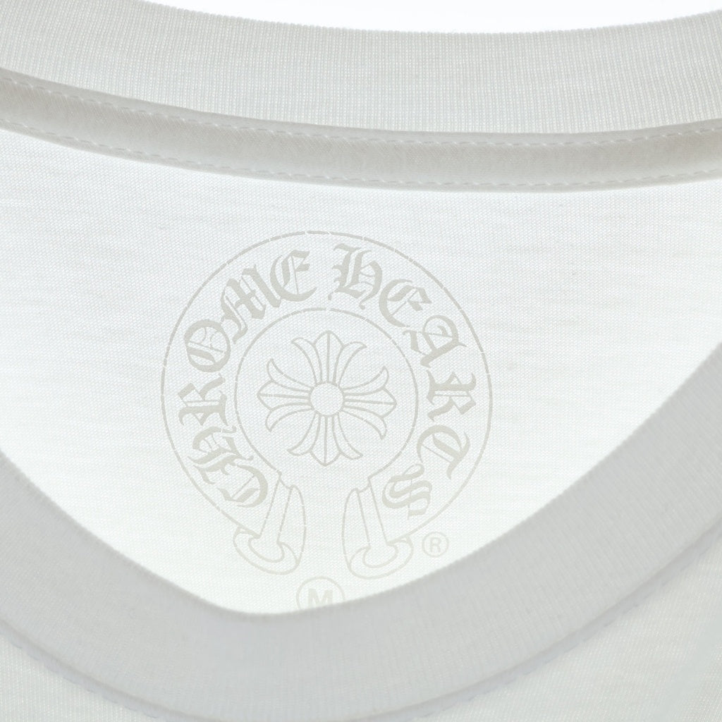 CHROME HEARTS(クロムハーツ) Back Cemetery Arm Logo バックセメタリークロス アームロゴ 長袖Tシャツ カットソー ホワイト/グリーン