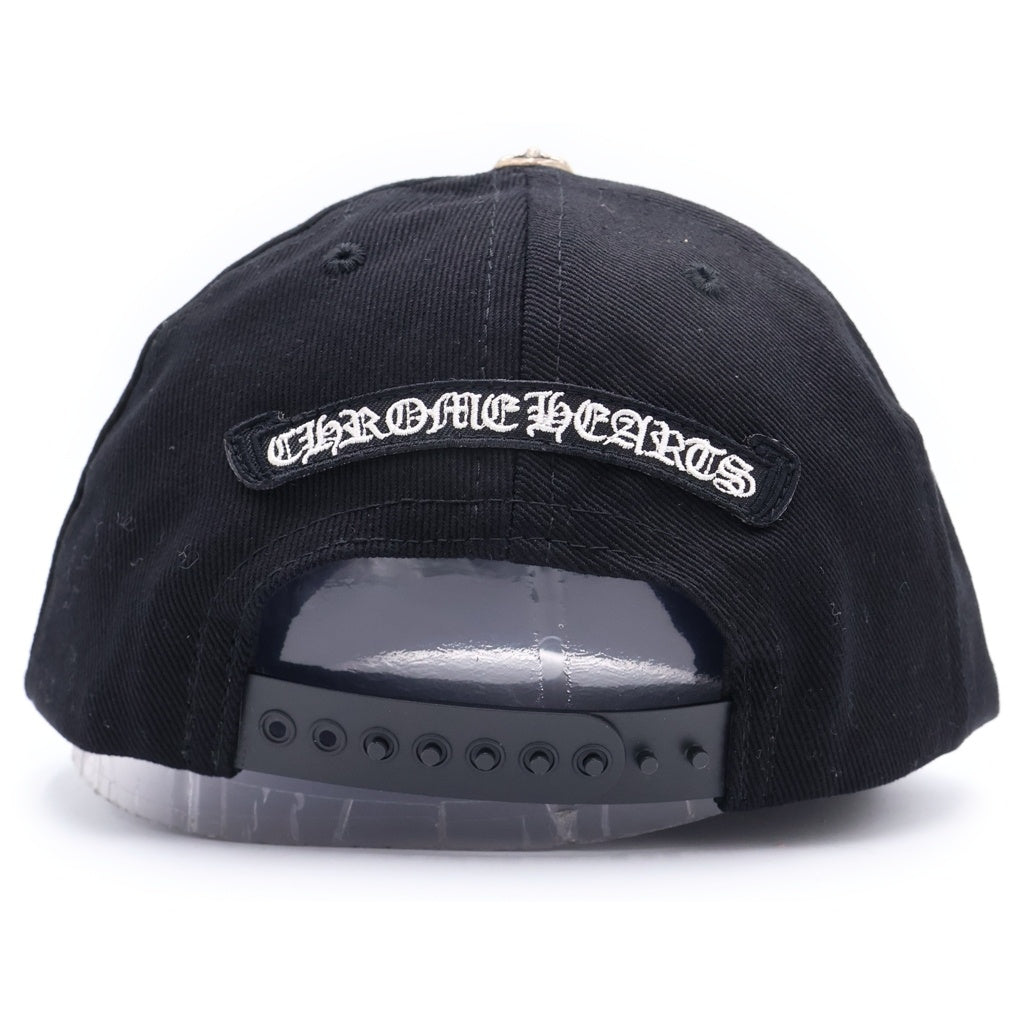 CHROME HEARTS(クロムハーツ) TRUCKER CAP デニムトラッカー ヴァインダガー刺繍 クロスボール付き キャップ ブラック