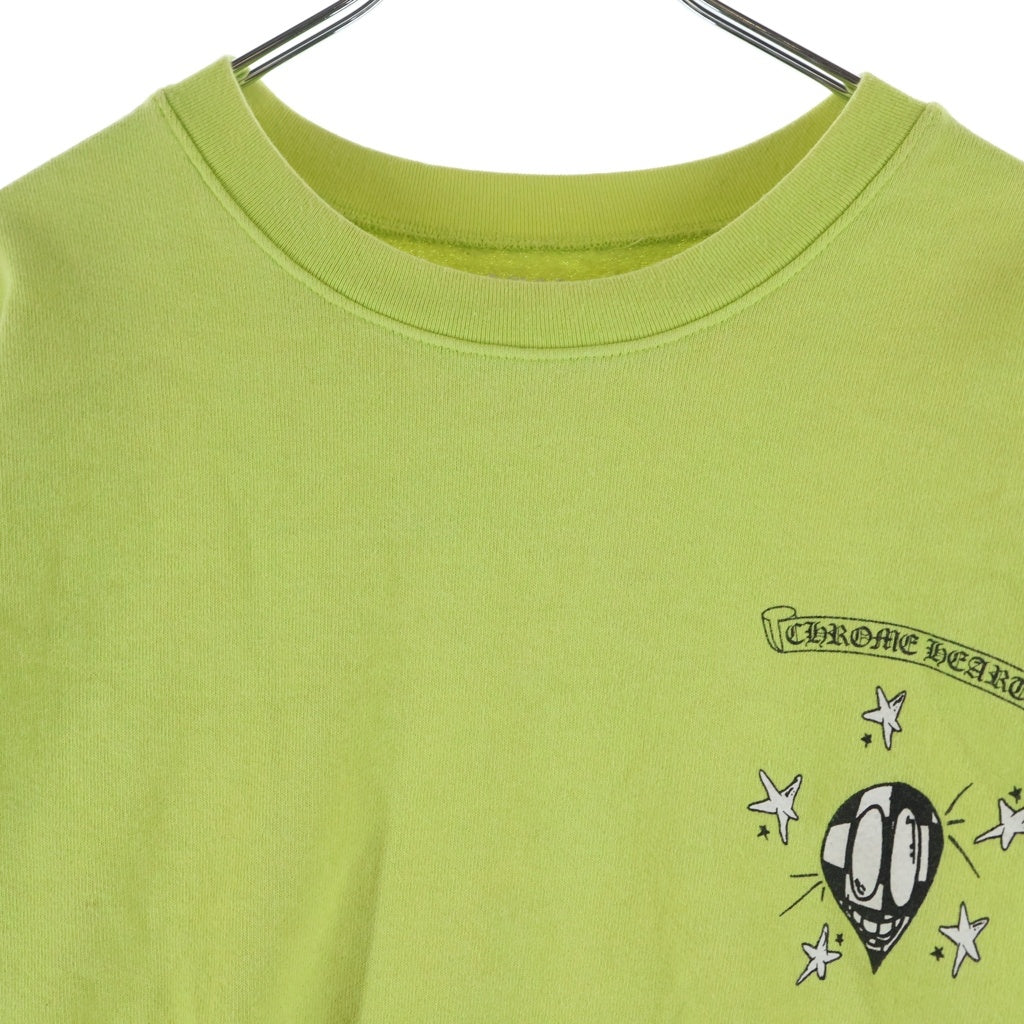 CHROME HEARTS(クロムハーツ) 22AW MATTY BOY PPO HRDWR GRN マッティボーイ プリント クルーネックスウェットシャツ イエロー