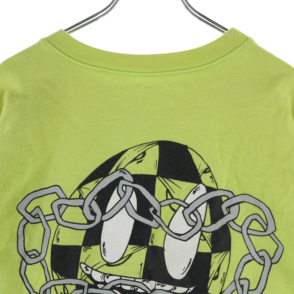 CHROME HEARTS(クロムハーツ) 22AW MATTY BOY PPO HRDWR GRN マッティボーイ プリント クルーネックスウェットシャツ イエロー