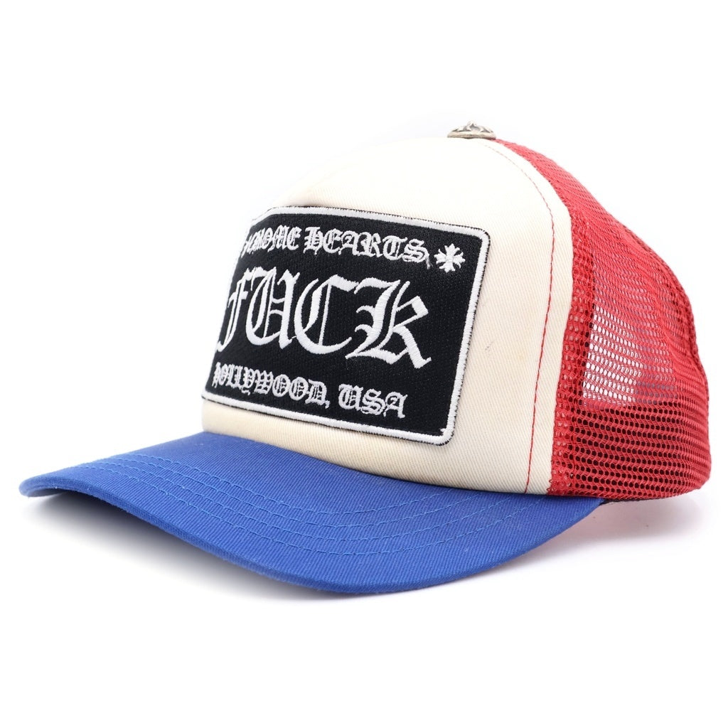 CHROME HEARTS(クロムハーツ) TRUCKER CAP トリコロールカラー トラッカーキャップ FUCKパッチクロスボール付メッシュキャップ