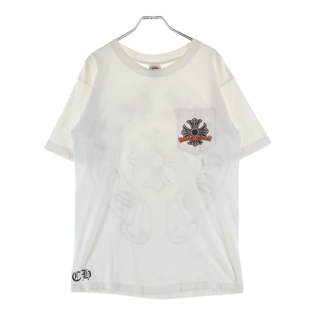 CHROME HEARTS(クロムハーツ) OLD CHプラス バックホースシュープリント半袖Tシャツカットソー