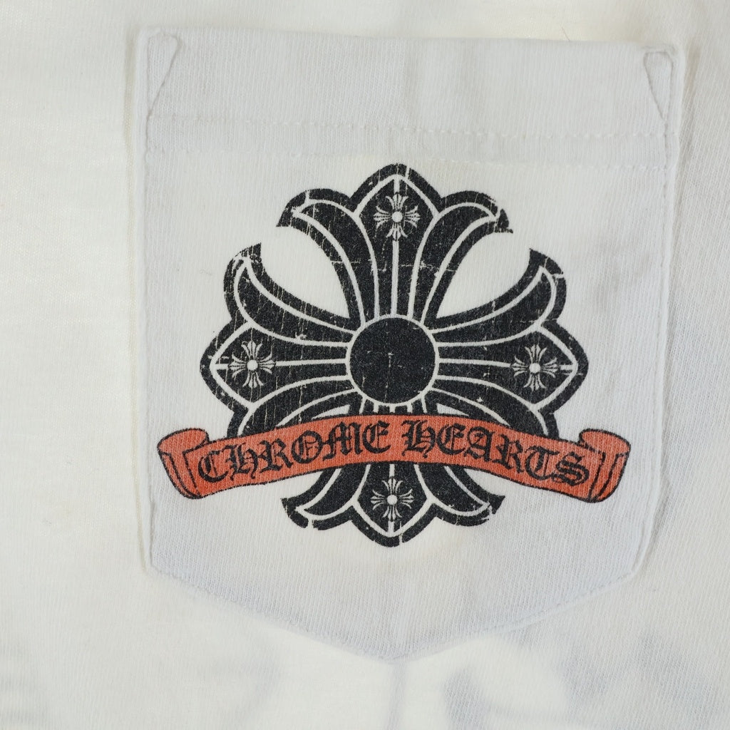 CHROME HEARTS(クロムハーツ) OLD CHプラス バックホースシュープリント半袖Tシャツカットソー